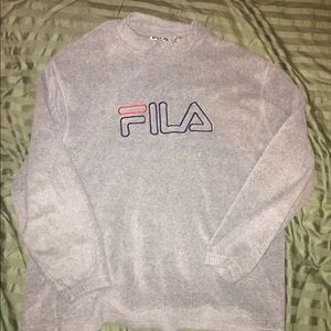 Grey fila sweatshirt